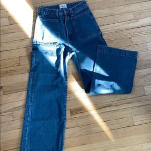 Rollas High Rise Wide Leg Denim